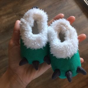 NWOT Just One You newborn dinosaur baby shoes